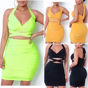 Feelin’ Myself Halter Dress